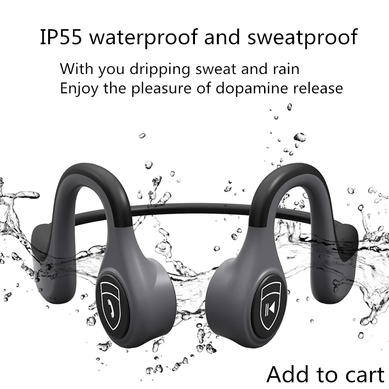 B9 Kostne Prevodnosti Slušalke Brezžične Bluetooth 5.0 Šport Na Prostem Slušalke Lahki Sweatproof Hands-Free (Z Mic Slušalke 4