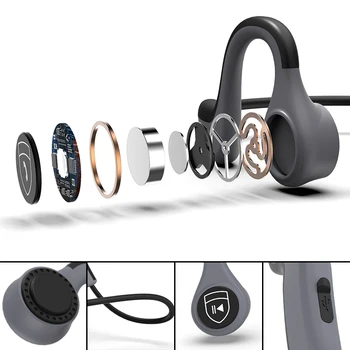 B9 Kostne Prevodnosti Slušalke Brezžične Bluetooth 5.0 Šport Na Prostem Slušalke Lahki Sweatproof Hands-Free (Z Mic Slušalke 1