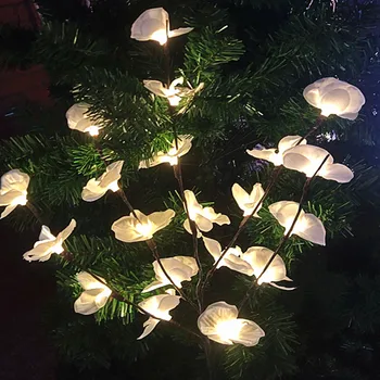 LED simulacije flower fairy niz luči ponaredek cvet veje Božični venec poročni Valentinovo primeru stranka dekoracijo 1