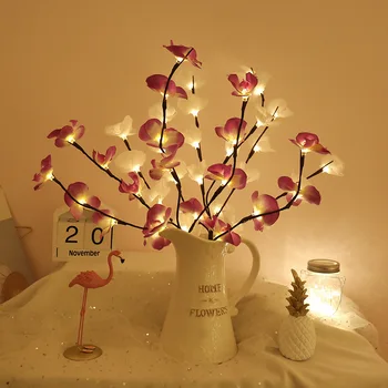 LED simulacije flower fairy niz luči ponaredek cvet veje Božični venec poročni Valentinovo primeru stranka dekoracijo 2