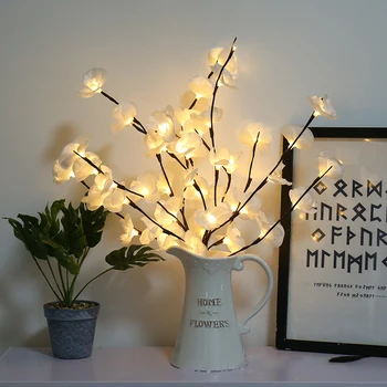 LED simulacije flower fairy niz luči ponaredek cvet veje Božični venec poročni Valentinovo primeru stranka dekoracijo 3