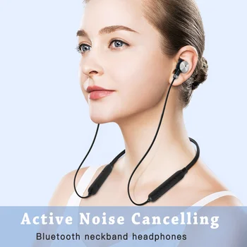 Cigfun ANC Bluetooth Slušalke Neckband Aktivno odstranjevanje Preklic Brezžične Stereo Čepkov Šport Vodotesne Slušalke za Pametni Telefon 1