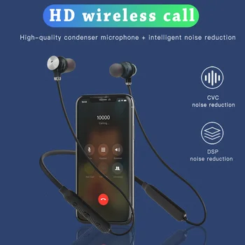 Cigfun ANC Bluetooth Slušalke Neckband Aktivno odstranjevanje Preklic Brezžične Stereo Čepkov Šport Vodotesne Slušalke za Pametni Telefon 4
