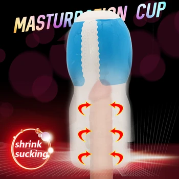 Realistična Vagina Moški Analni Masturbator Silikonski Mehko Tesen Muco Erotične Igrače za Odrasle Penis Spolnih Igrač Za Moške Masturbatings stroj 3