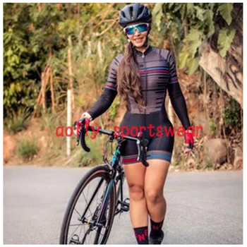 20colors aofly žensk dolgo oplaščeni skinsuit Lycra tkanine go pro team kolesarski jumpsuit Pro team triatlon roadbike mtb oblačila 1