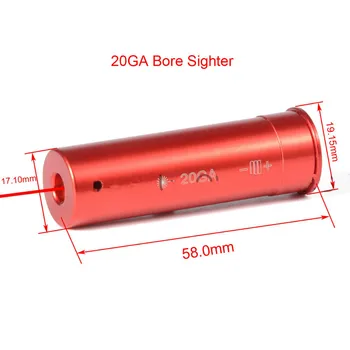 Bullet Laser Pogled 5.45X39 7.62X54 12GA .308 .223 .303 7mm Kalibracijo Rdeč Laserski Taktično Lovski Pribor 0