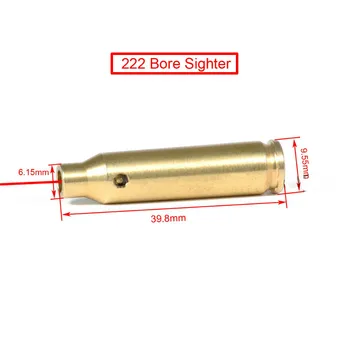 Bullet Laser Pogled 5.45X39 7.62X54 12GA .308 .223 .303 7mm Kalibracijo Rdeč Laserski Taktično Lovski Pribor 2