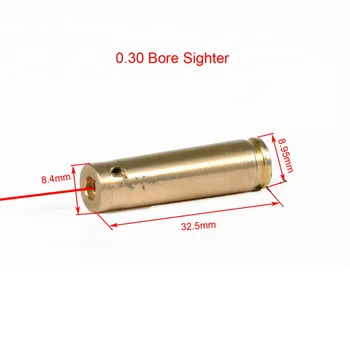 Bullet Laser Pogled 5.45X39 7.62X54 12GA .308 .223 .303 7mm Kalibracijo Rdeč Laserski Taktično Lovski Pribor 5