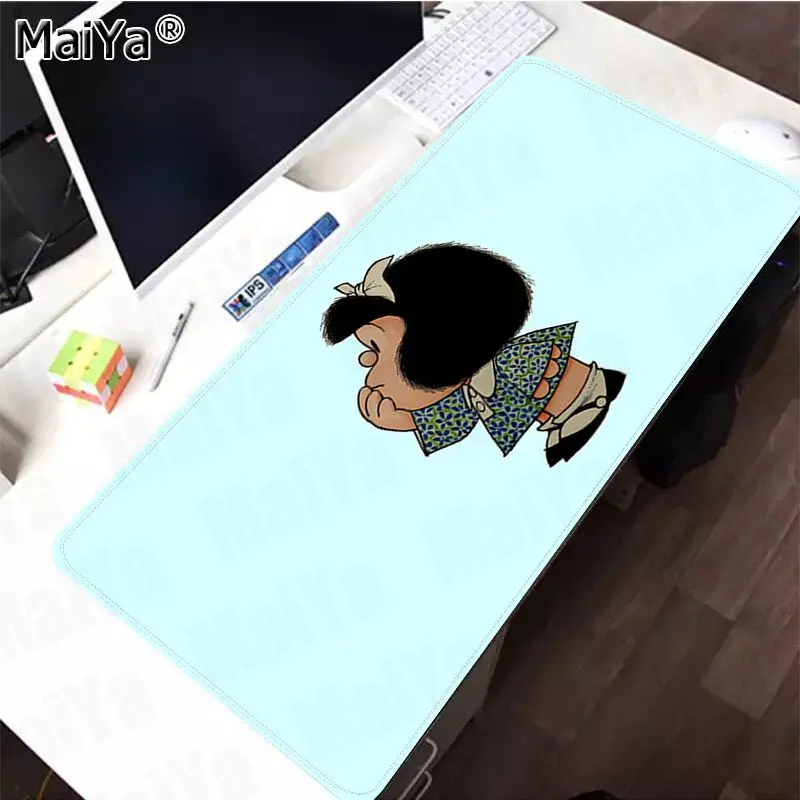 Maiya V Zalogi Mafalda Igralec Hitrost Miši Trgovini na Majhne Gume Mousepad Gume PC Gaming Računalnik mousepad 1