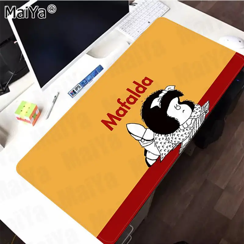 Maiya V Zalogi Mafalda Igralec Hitrost Miši Trgovini na Majhne Gume Mousepad Gume PC Gaming Računalnik mousepad 2