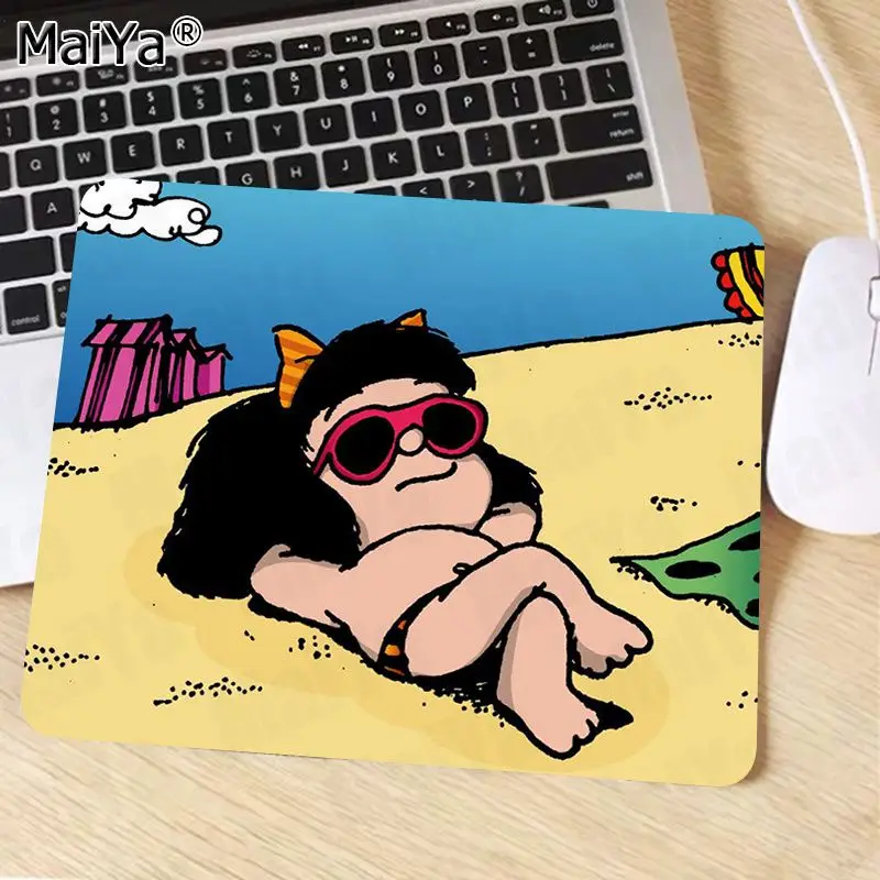 Maiya V Zalogi Mafalda Igralec Hitrost Miši Trgovini na Majhne Gume Mousepad Gume PC Gaming Računalnik mousepad 4