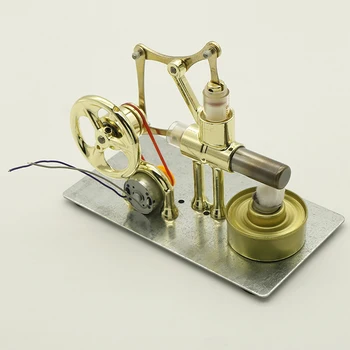 Smešno DIY Mini Zraka Stirling Motor Motor Model Izobraževalne Pare Moč Igrača Električne energije Učni Model Igrače za Otroke, Odrasle 16554