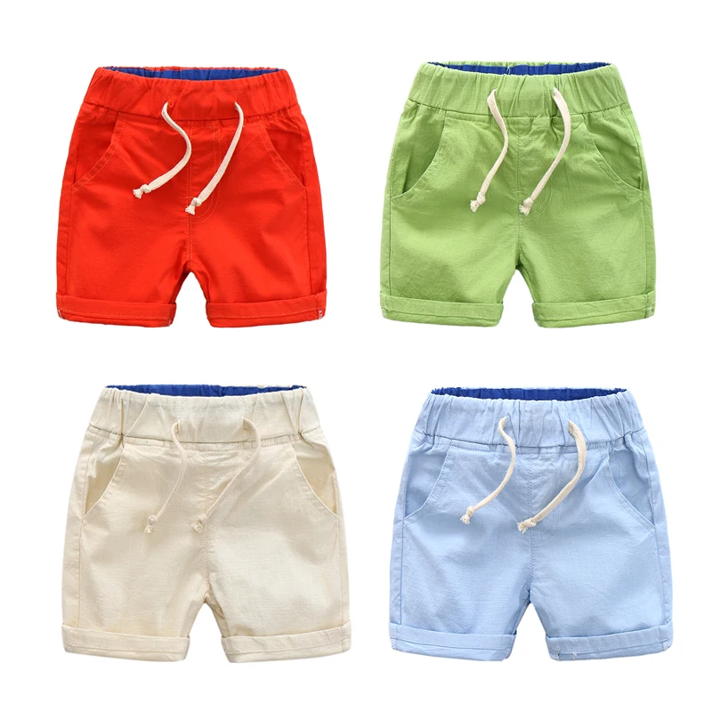 Otroci Hlače, otroci poletje hlače za baby boy hlače size90~130 trdna mornarsko modra svoboden plaži 4