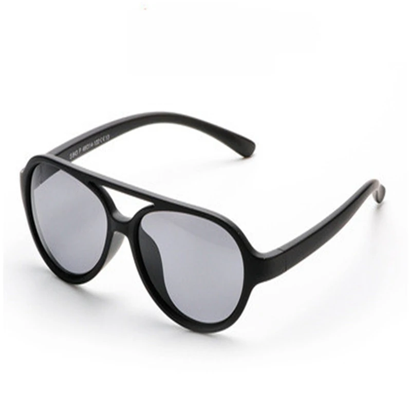 Nova Moda Otroke Silikonski Polarizirana sončna Očala Fantje in Dekleta Retro UV400 Prilagodljiv Cat Eye Color Pilotni Očala Goggle 43mm 4
