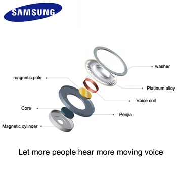 Samsung EHS64 Slušalke za V Uho Žično 3.5 mm Zvočniki Slušalke za Xiaomi Huawei Podporo Android z Mikrofonom Gaming Slušalke 3