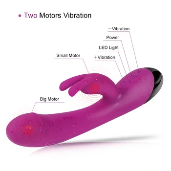 G-Spot Vibrator Penis Vibrator Orgazem Masturbacija Masaža Dvojno Motornih Vibracije Odraslih Spolno Wellness Sex Igrače za Ženske Massager 16878