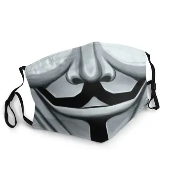 Vendetta Mascarilla Masko Maska Krpo Maske Maska Usta Kritje V kot Vendetta Evey Sci-fi Film Obraza Zaščitna 3