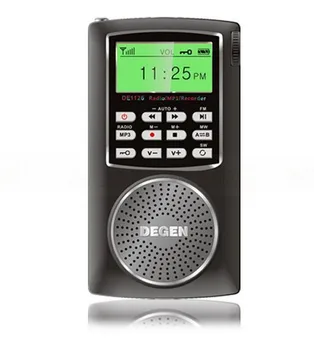 Novo Degen DE1126 Kratkotalasni DSP SEM mini fm radio ducha s 4GB MP3 Predvajalnik + Snemalnik + Zaslon + Akumulatorske Baterije, 16978