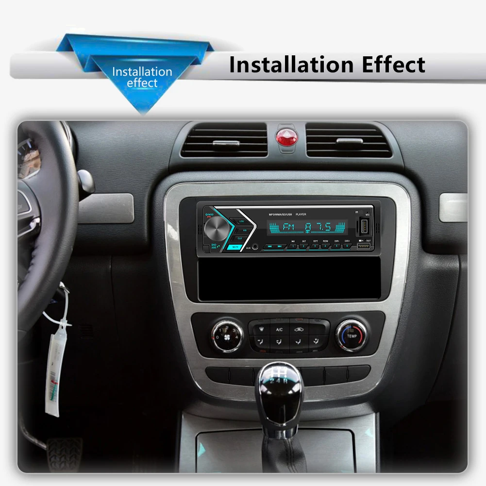 Avto Vozila Classic Slušalke, Zvočnik SWM-505 V Dash Vodja Enote MP3 Predvajalnik, FM Radio, Auto Stereo Podpira Audio Izvod 1