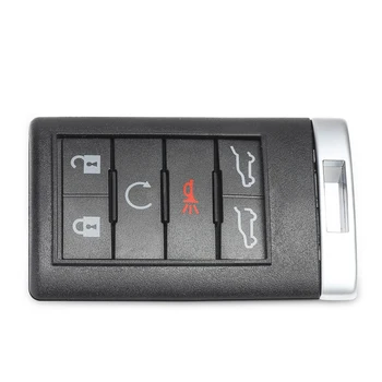 Keyecu 6 Gumbe Vstop brez ključa za Daljinsko Avto Ključ Lupini Primeru za Cadillac Escalade ESV EXT - OUC6000066 ( Brez Tipko Rezilo ) 5