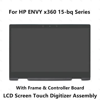 LCD Zaslon na Dotik Stekla Računalnike Skupščine+Okvir Za HP ENVY x360 15-bq108ca 15-bq008ca 15-bq051nr 15-bq075nr 15-bq175nr 1