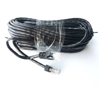Vrednost 2 kos 20M 65ft cat5 Ethernet Omrežni Kabel RJ45 Obliž na Prostem Nepremočljiva LAN Kabel Žice Za CCTV POE IP kamer 1
