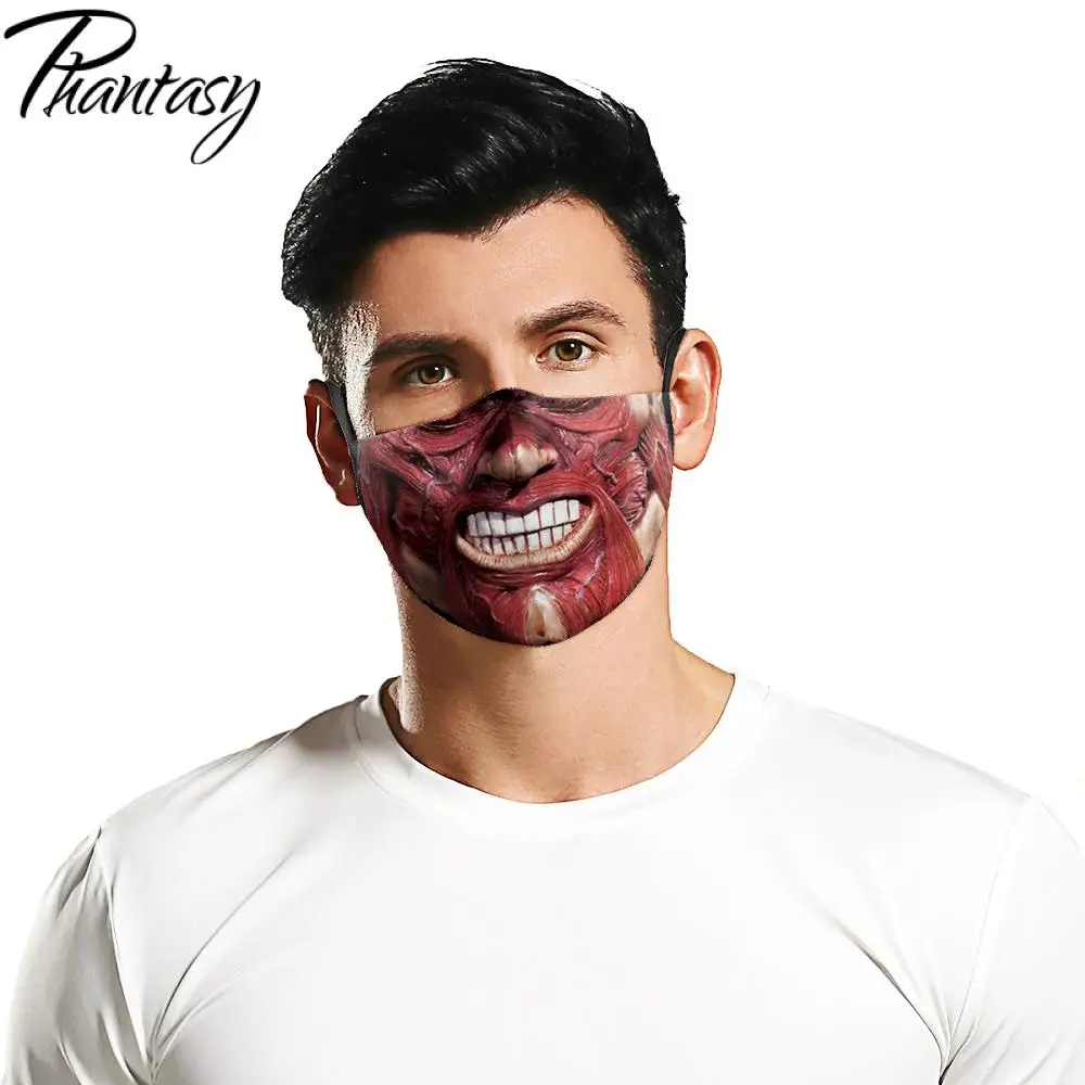Phantasy Unisex Halloween Triki Maske Smešno Stranka Masko za enkratno uporabo Stroj Usta-žarilna Odraslih Anti-umazano Masko Dropship 1