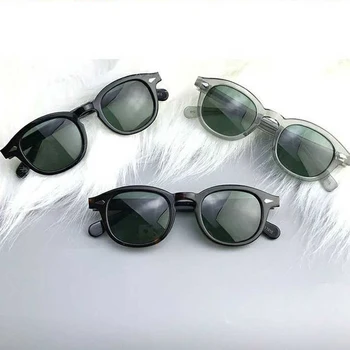 Moški Johnny Depp Polarizirana Sončna Očala Leče Luksuzne Blagovne Znamke Acetat Očal Okvir Lemtosh Sončna Očala Ženske Vrh Kakovosti 002 17301