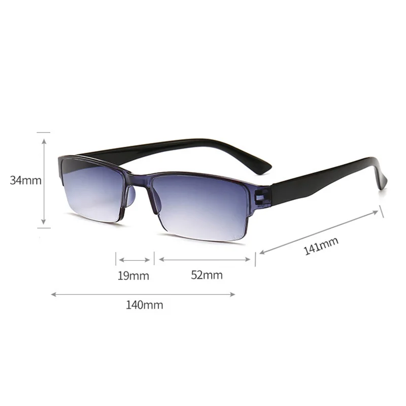 Vazrobe obravnavi očala sončna očala moških bifocal dioptrije +1.0 1.5 2.0 2.5 anti razmislek UV400 ultralahkih 2