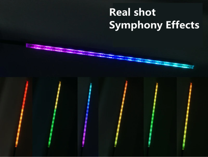 RGB LED Trakovi Za Računalniške Primeru 5V 3P ARGB Podporo matične plošče AURA SINHRONIZACIJA Diamend Mavrica Simfonični Učinke 28 cm 4