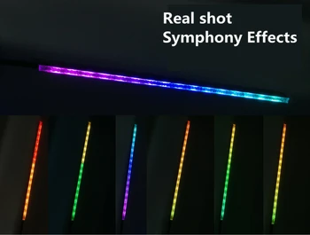 RGB LED Trakovi Za Računalniške Primeru 5V 3P ARGB Podporo matične plošče AURA SINHRONIZACIJA Diamend Mavrica Simfonični Učinke 28 cm 4