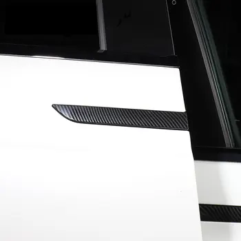4pcs Avto Zunaj Vrat Potegnite Ročico Nalepke Zunanjost Anti-scratch Zaščitnik Ogljikovih Vlaken Dekoracijo za Tesla Model X Oprema 3