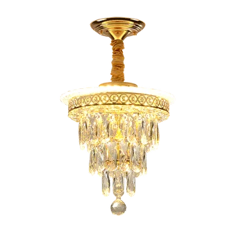 Sodobna Kristalni Obesek Luči Zlati Luksuzni LED Viseče Svetilke Za Spalnice Restavracija Dnevna Soba Notranjo Dekoracijo 3