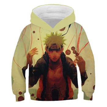 Naruto 3D animacija pulover s kapuco za moške in ženske hoodies na debelo 3D tiskanih Hoodie dekleta Hoodie 4