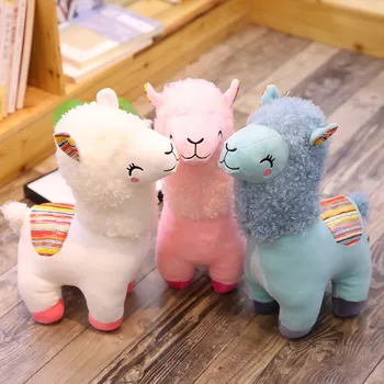 25 cm Lepe Ovce Plišastih Alpake Igrače Plišaste Živali Alpacasso Baby Lutke za Otroke Dekleta Rojstni dan Darila 2