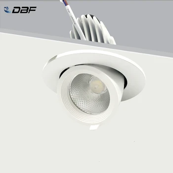 [DBF]360 Stopinj Vrtljiv Kota LED Vgradne Trunk Downlight, 7W 10W 12W 15W 20W Oblačili Ozadju Strop Spot Lightings 3