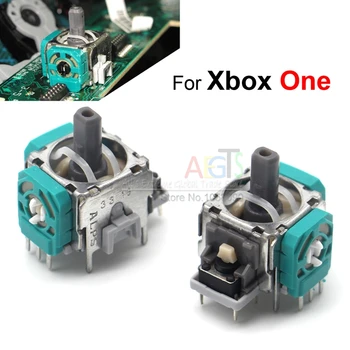 2 Kos ALPE 3D Palčko za Xbox Eno Kape Thumbstick Senzor Zamenjava Analogni Modul Osi za XBox En Krmilnik Primeru 4