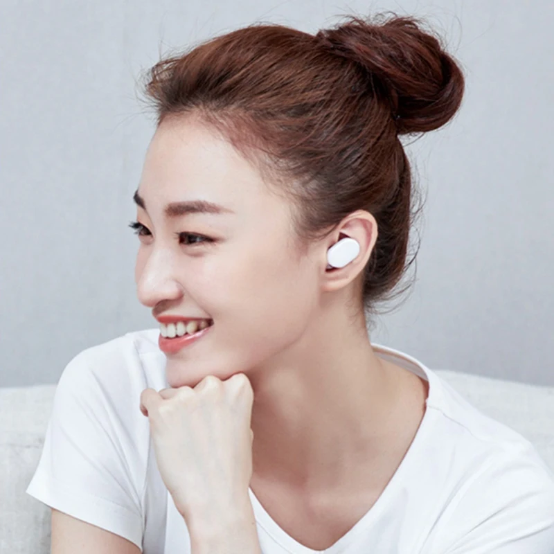 Xiaom MIjia TWS AirDots bluetooth Slušalke Mladi Različica stereo bas BT 5.0 Slušalke Z Mikrofonom za Prostoročno Čepkov AI Nadzor 3