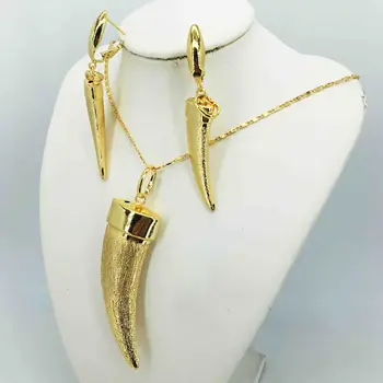 Visoka kakovost italijanski zlato obarvan nakit za ženske Afriške noge nakit, modni nakit ogrlica, uhani, zapestnica nakit 0