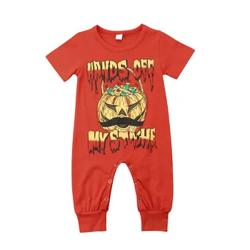 2018 Newborn Baby Girl Boy Romper Kratkimi Rokavi Jumpsuit Bučna Otroci Halloween Kostum, Obleke, Obleko 18090