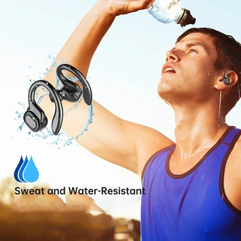 Arikasen Bluetooth slušalke TWS Bluetooth 5.0 pravi brezžični čepkov s držalo za uho LED Polnjenje primeru mikrofon Športne slušalke 18136