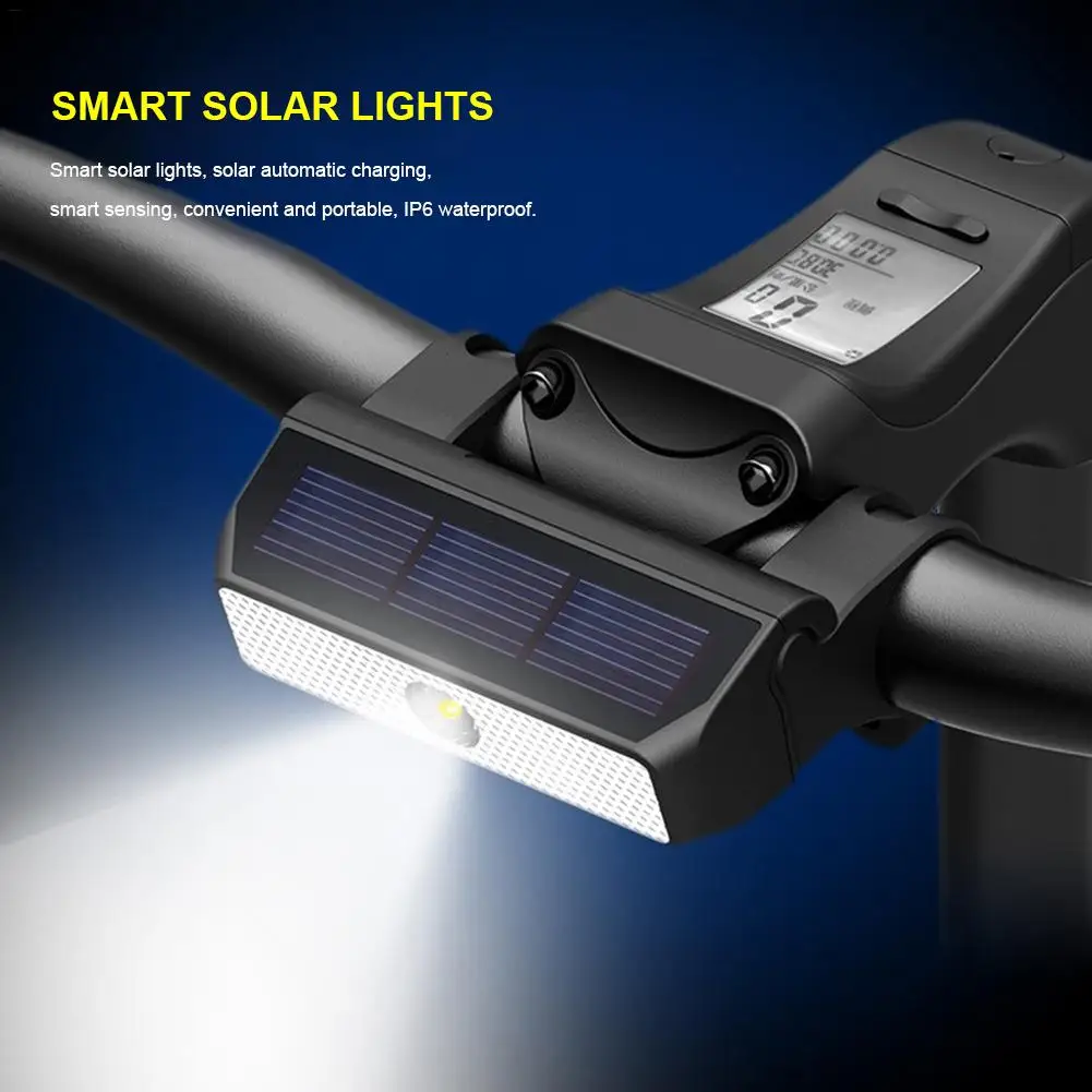 Za Xiaomi Skuter Luči Izposoja Smart Solarno Polnjenje LED Luči Noč Jahanje Nepremočljiva Indukcijske Varnost Luči 4