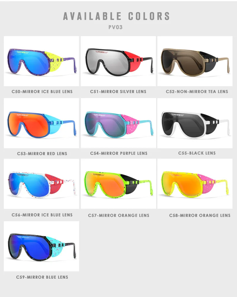 2020 Izvirno Jamo viper sončna Očala odseva očal tr90 okvir UV400 zaščito Z87+ Objektiv Varnostna očala, 10 BARV z ohišjem 2