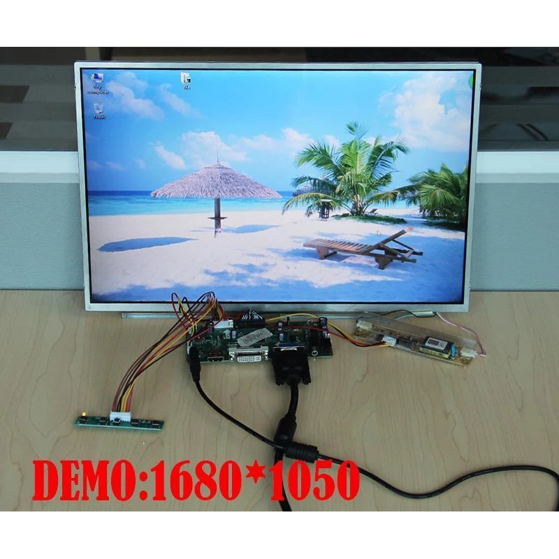 Za T220SW01 V0 1680X1050 plošča zaslon Driver kit HDMI LVDS 4 CCFL inverter DVI VGA Krmilnik odbor 30pin DIY M. NT68676 4