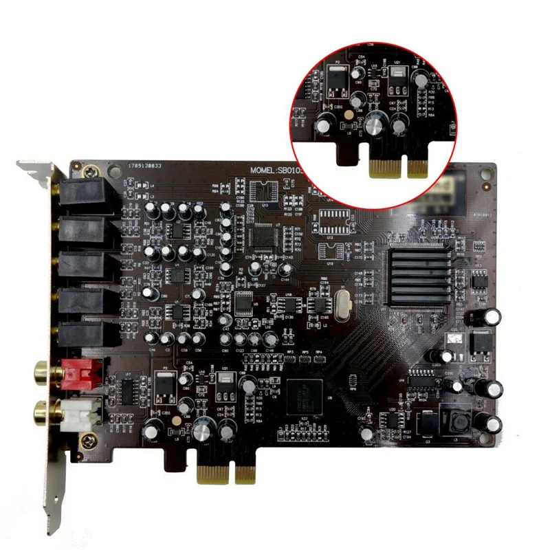 5.1 zvočna Kartica PCI Express PCI-E Vgrajen Dvojni Izhodni Vmesnik za PC windows XP/7/8/10 3