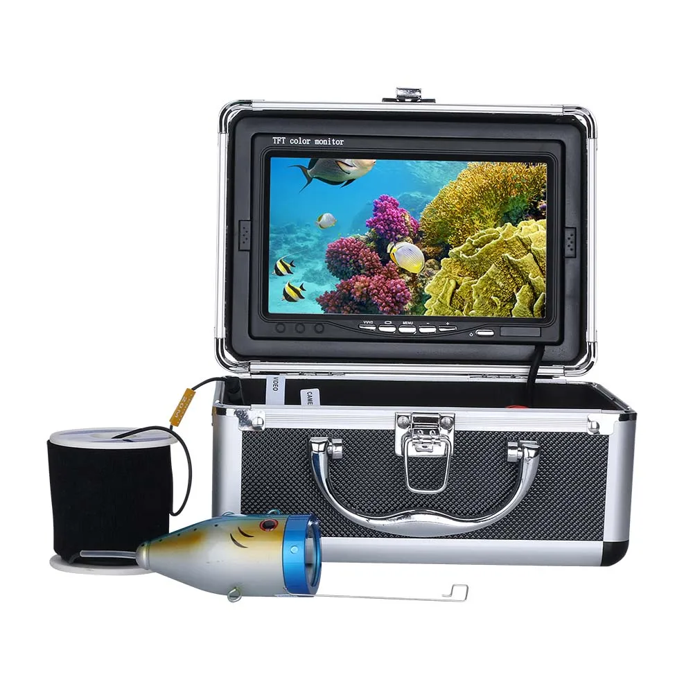 7 Palčni Monitor 50M 1000TVL Ribe Finder Podvodni Ribolov Video Kamero 30pcs Led Nepremočljiva Fish Finder, CMOS-Senzor 2