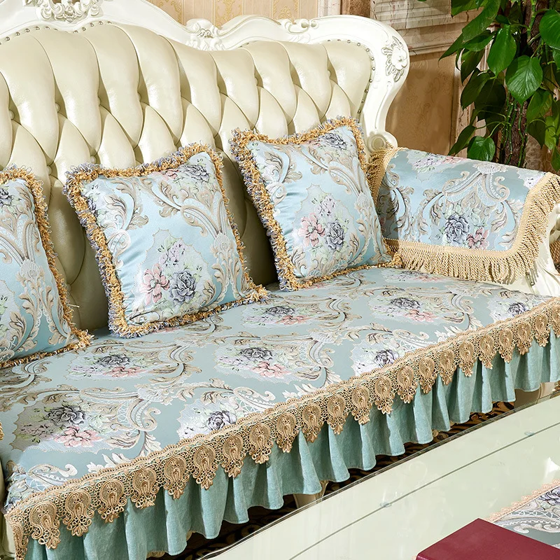 Kombinacija Kavč Zajema Evropski Slog Kavč, Prevleke za dnevno Sobo Prilagajanje Kavč Brisače Domačega Tekstilnega Dnevna Soba Dekoracijo 3
