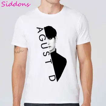 Agust D Graphic majica s kratkimi rokavi Moški Oblačila Min Yoongi Moška T-shirt Moda Fant, ki je Vrhovi 2020 Poletje Estetske korejskem Slogu Tee Shirt Homme 2
