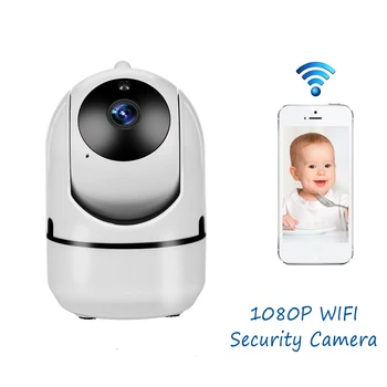Mini Baby Monitor IP Kamera Samodejno Sledenje HD 1080p Zaprtih prostorih Doma Brezžično omrežje Wifi Kamera Varnostni Nadzor CCTV Kamere 2