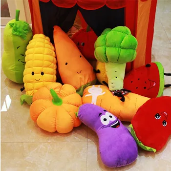 70 cm velik obrat plišastih igrač blazino srčkan simulacije zelenjavo polnjene lutka, koruza, buče lubenica blazine plišastih hrane otroci igrače 5